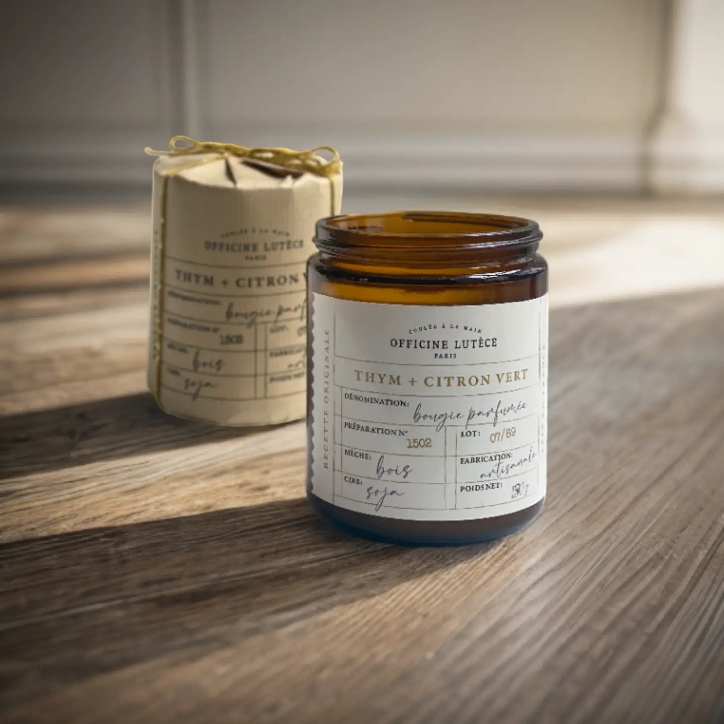 Apothecary candle - Thym+Lime