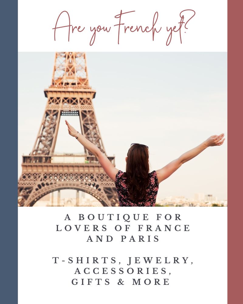 A boutique for lovers of Paris and France. T-shirts, Jewelry, Accessories, Gifts and more. Francophile at Eiffel Tower. 