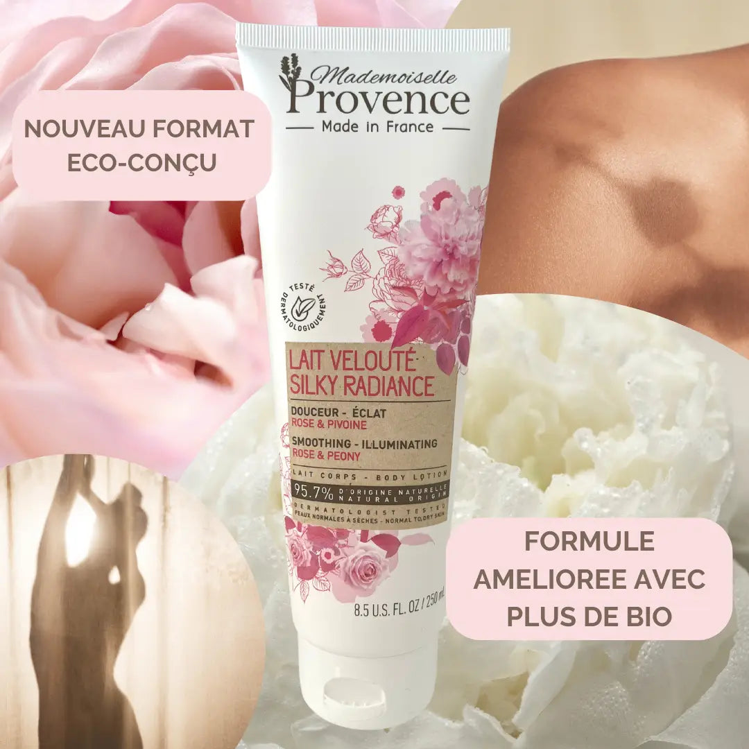 Rose and Peony Body Milk Lotion from France