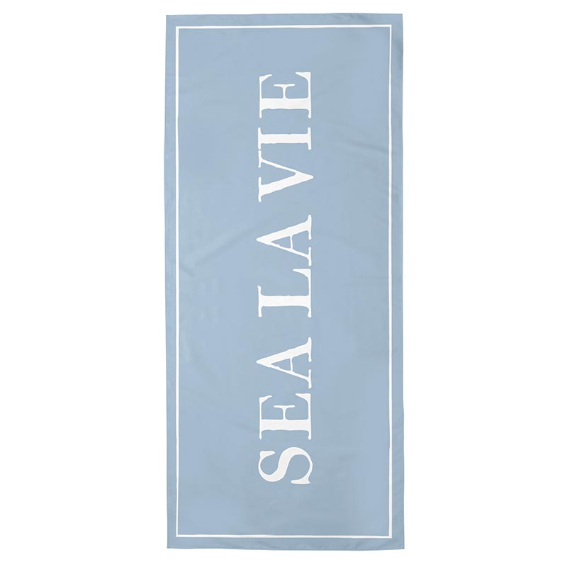 Sea La Vie C'est La Vie Beach Towel Quick Dry French Riviera