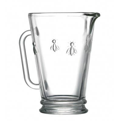 La Rochère French Bee Glass Pitcher – 34 oz
