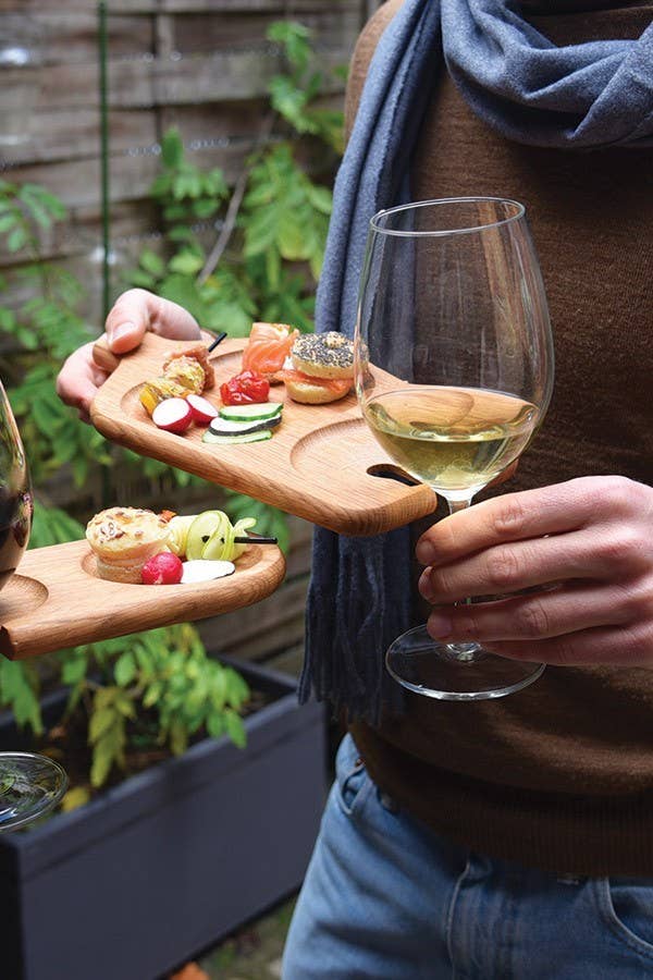 The Bottle - French Oak Wood Cocktail Plate