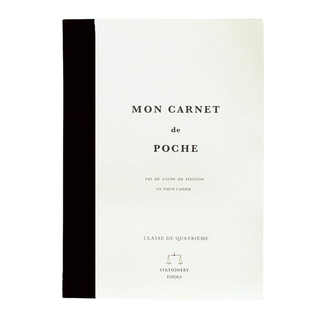 French Mon Carnet de Poche Journal Notebook