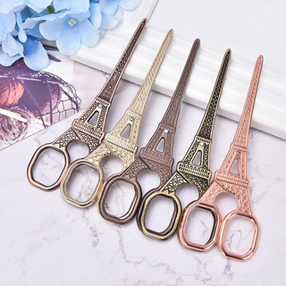 Eiffel Tower Scissors Bronze Gold Brown Rose Gold