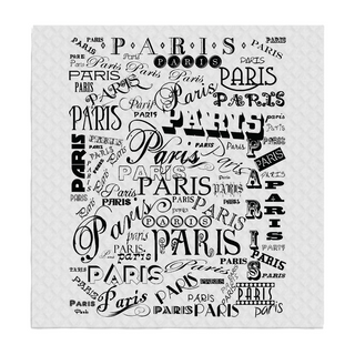 Paris Scattered Word Swedish Dishcloth