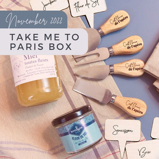 French Charcuterie Board Gift Set Subscription Box Take Me to Paris Box