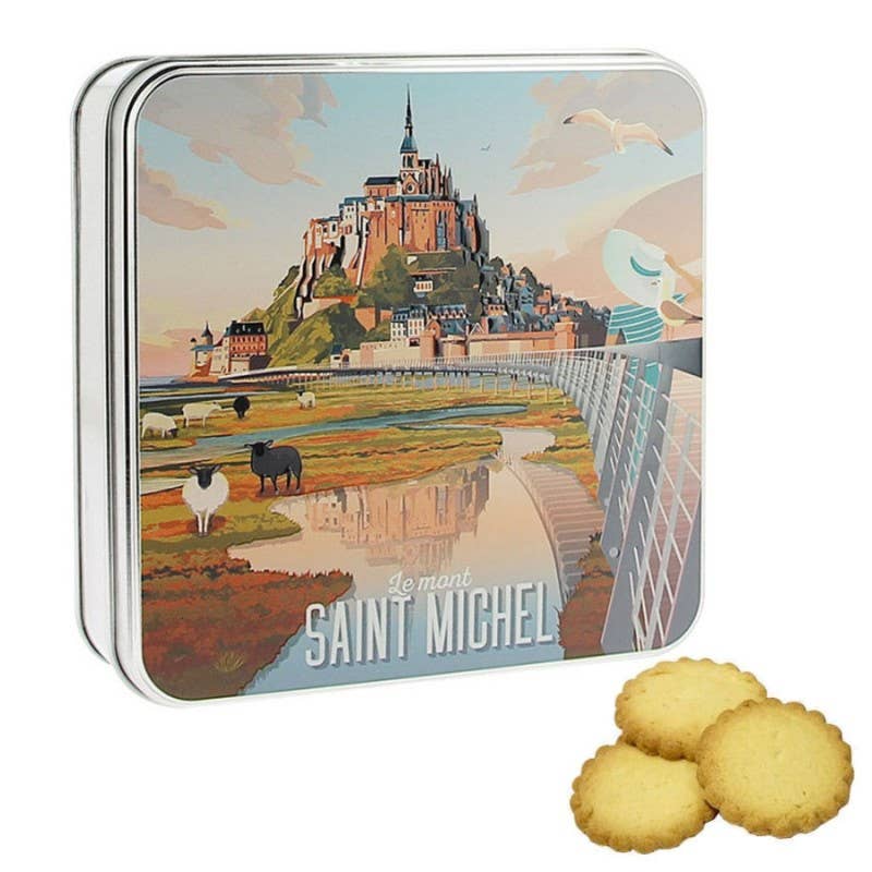 Sablés Normans metal box “Mont-Saint-Michel” 120g