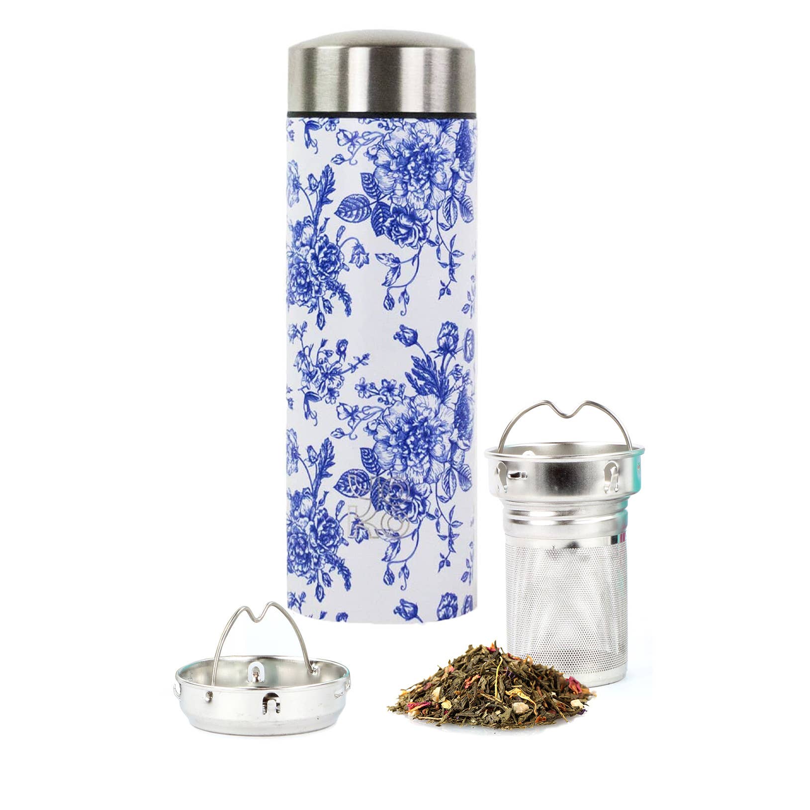 "Toile de Jouy" Elegance Insulated Teapot Thermos – 350ml